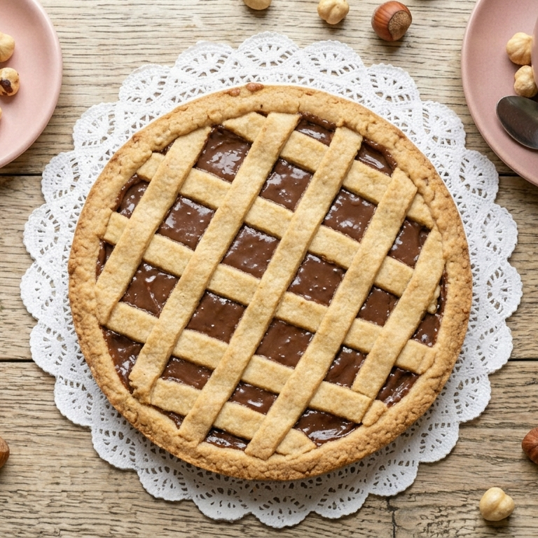 Crostata crema di nocciole