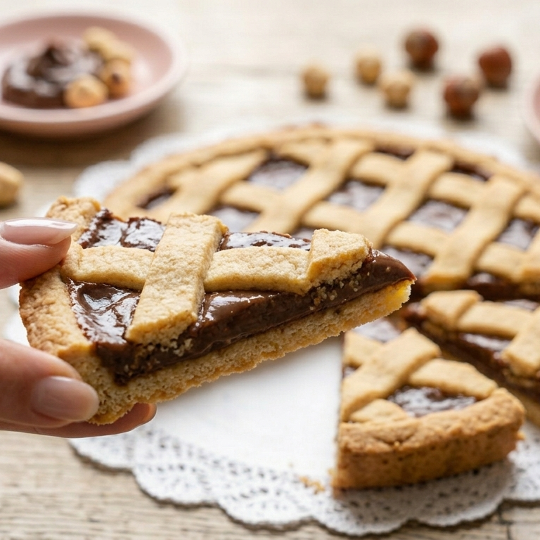Crostata crema di nocciole