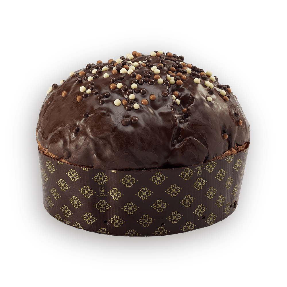 Panettone ai tre cioccolati